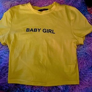 Baby Girl SHEIN Shirt, Yellow, Size Small
